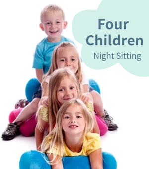 【Night Sitting Add-on】4 Children (After 9:00 PM)